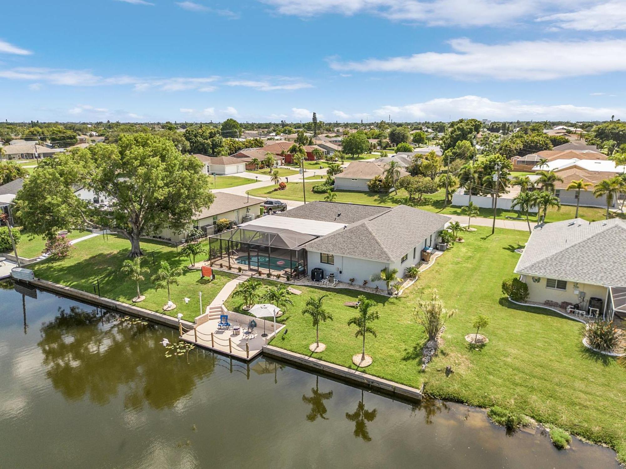 Cozy Retreat, Heated Pool, Water Canal, Bikes,3 Bedroom Кейп-Корал Экстерьер фото