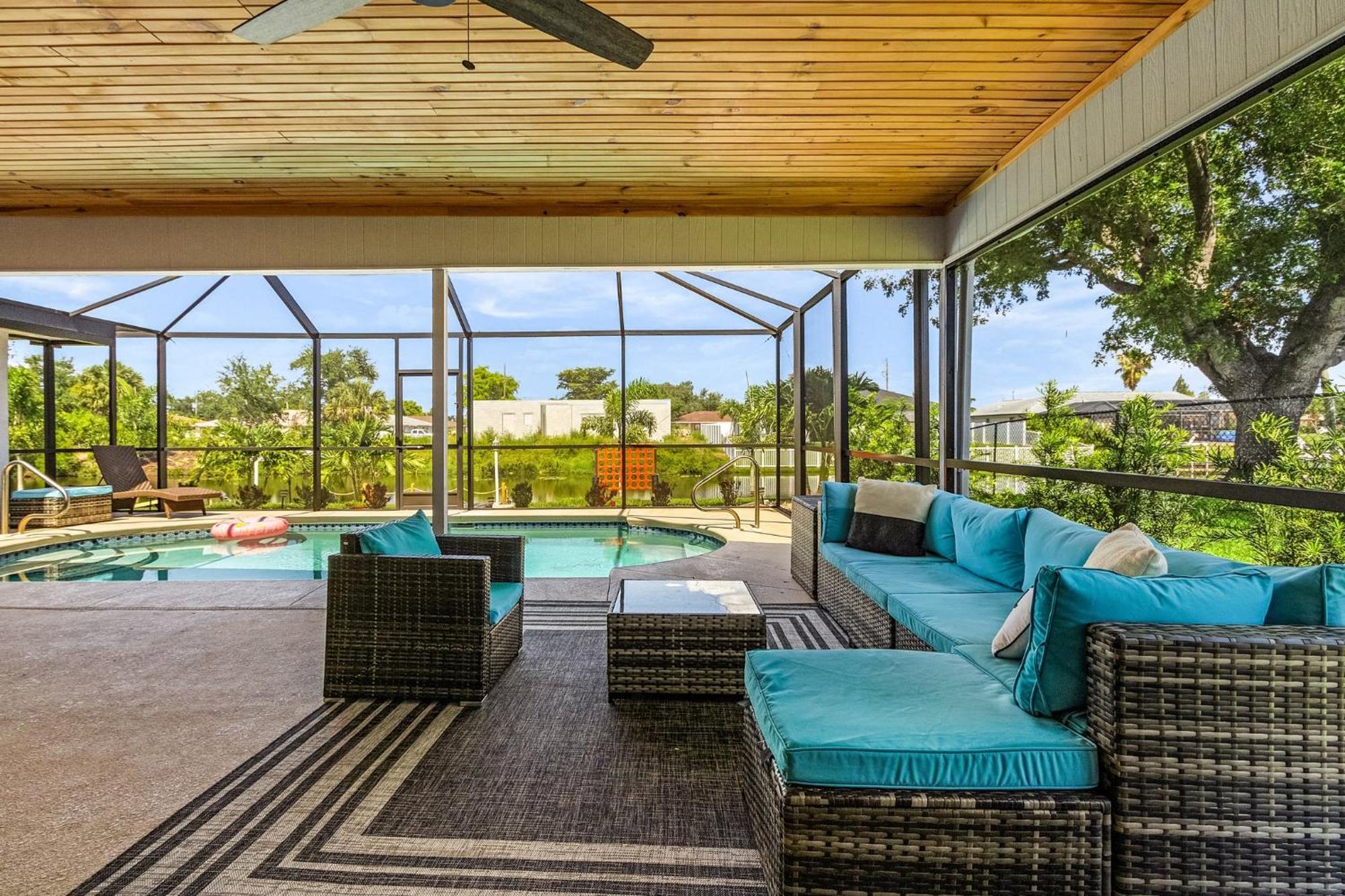 Cozy Retreat, Heated Pool, Water Canal, Bikes,3 Bedroom Кейп-Корал Экстерьер фото